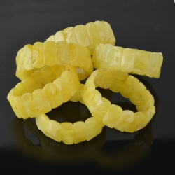 Matt large natural Baltic amber new bracelet